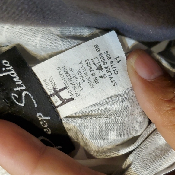 B/W Strapless Dress in Tropical Print; Sz 11 - Picture 11 of 11